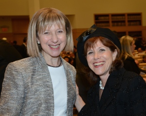 Lady Elaine Sacks and Chanie Grunstein at Bergen County graduate reception