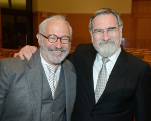 Leonard Grunstein and Rabbi Lord Jonathan Sacks